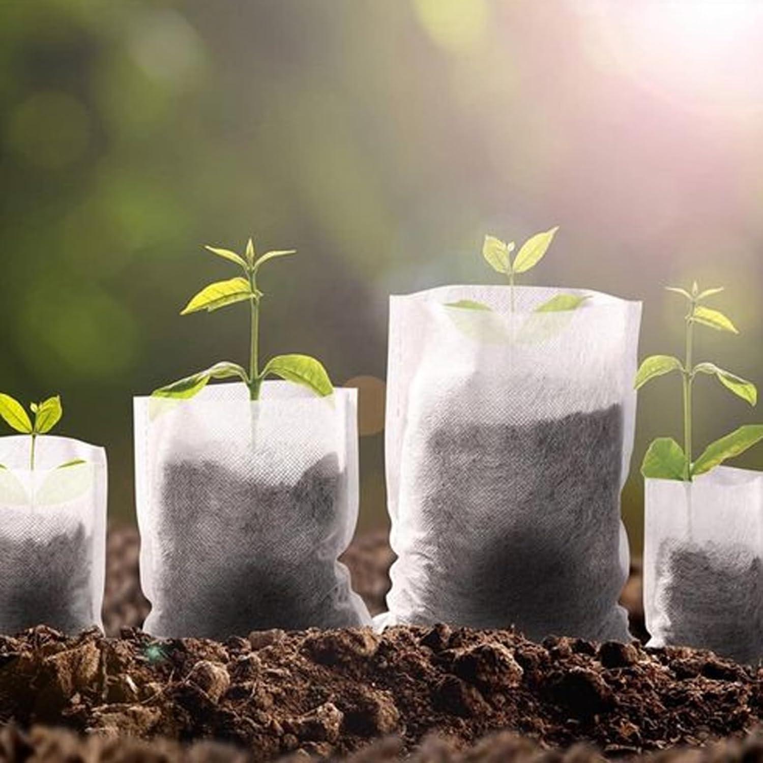 Bolsas de Vivero TIHOOD 300PCS 10x12cm Tela No Tejida