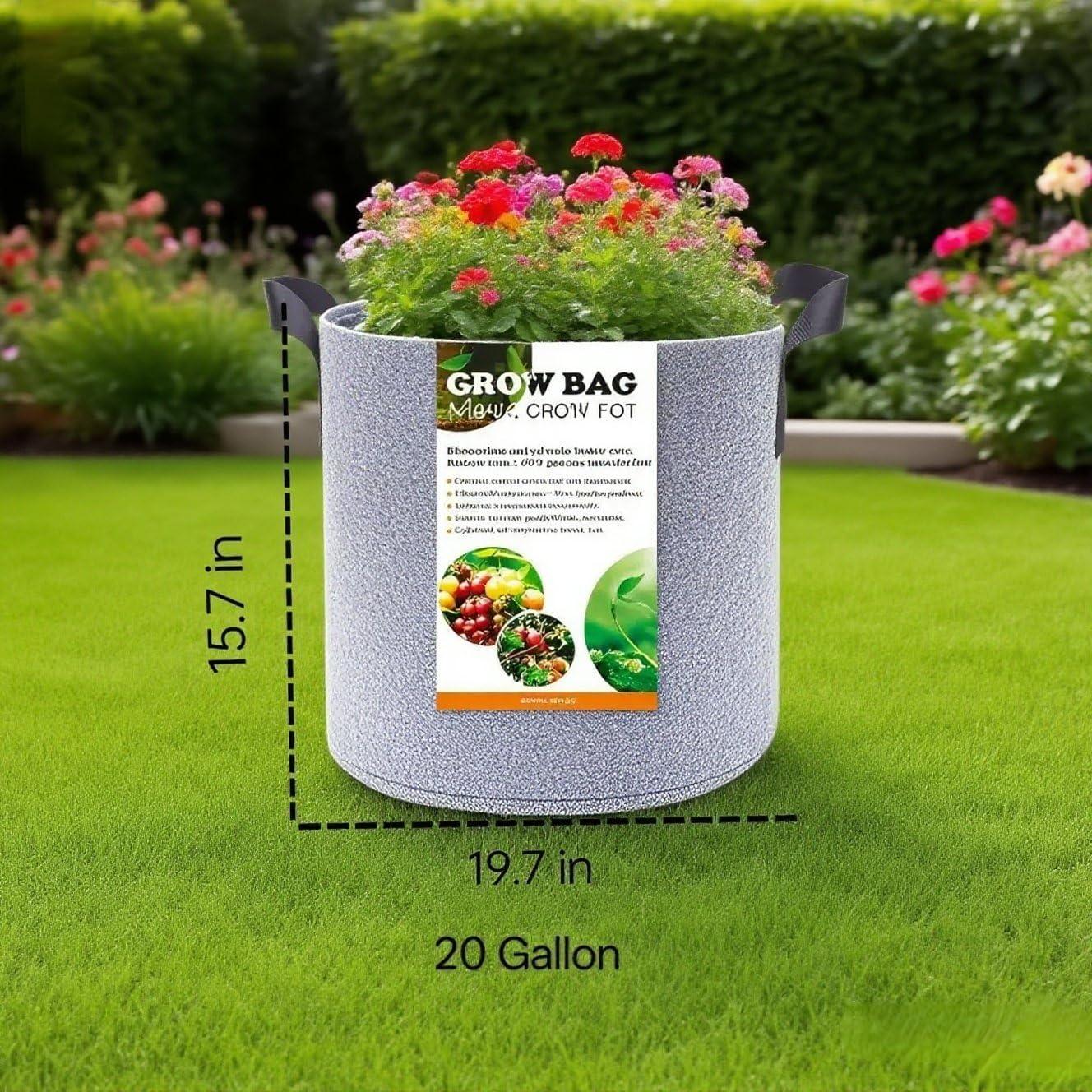 Bolsas de Cultivo Kriopy 75.71L Tela Transpirable con Asas