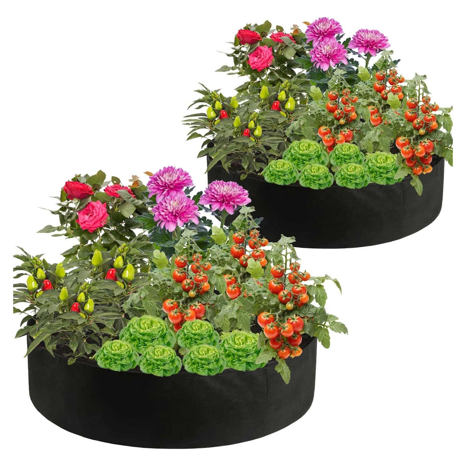 Cama de Jardín Elevada Feitore 2-Pack 189 Litros Redonda