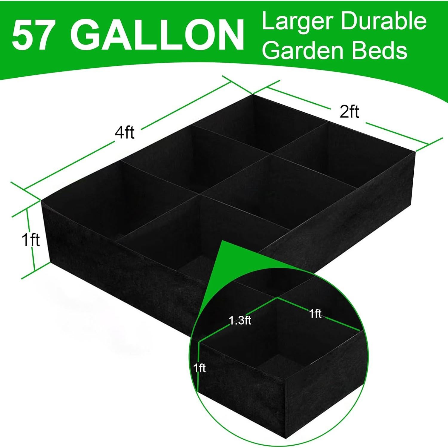 Bolsas de Cultivo KONGDY 6 Rejillas 216.5L Jardín Tela