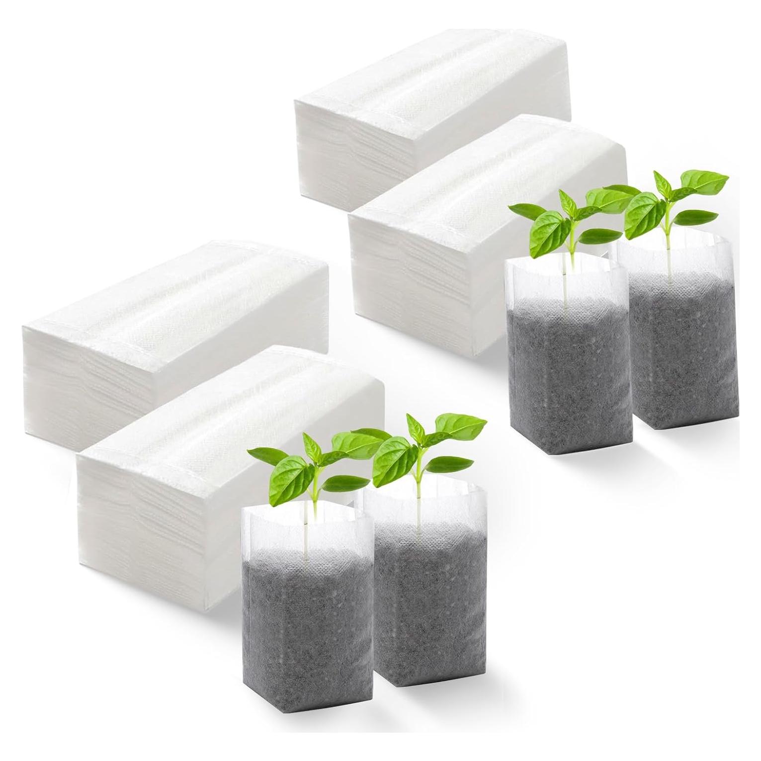 Bolsas de Crecimiento Biodegradables DFKPVBHB 200pcs 14x16cm