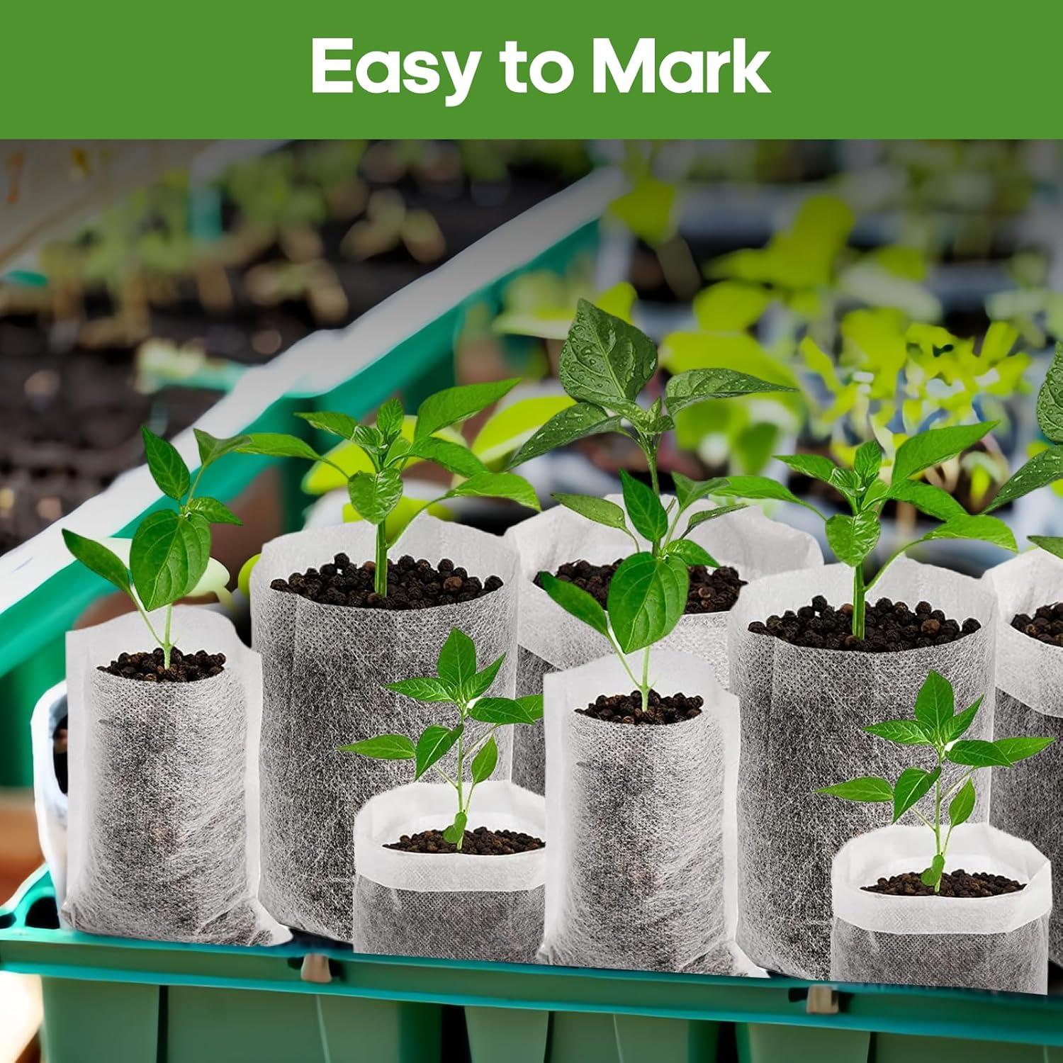 Bolsas de Crecimiento Biodegradables DFKPVBHB 200pcs 14x16cm