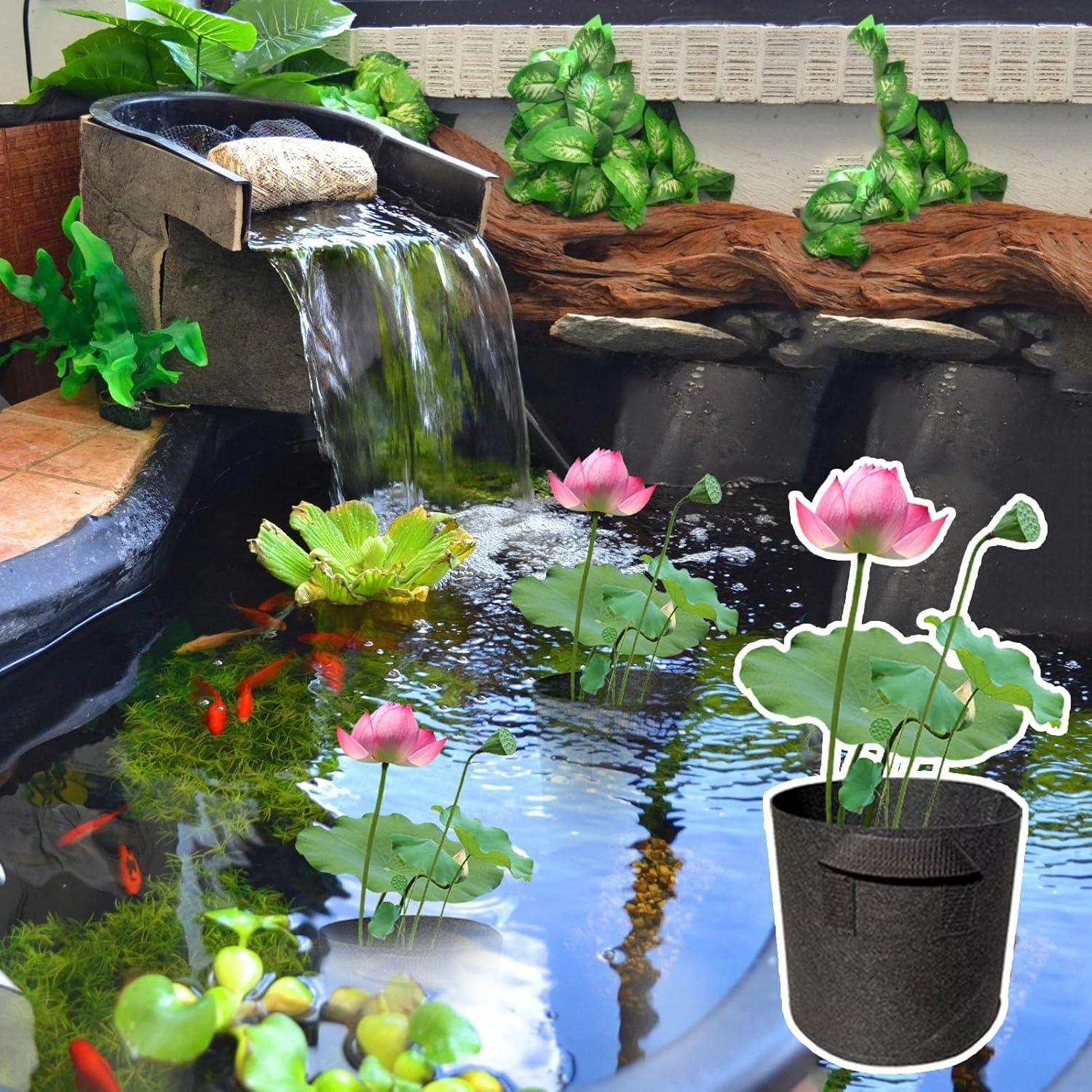 8 Macetas de Tela Reutilizables OZIO 3.78L para Plantas Acuáticas