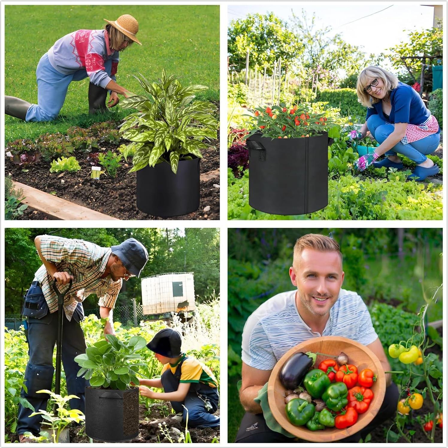 Bolsas de Crecimiento 30 Galones ANSLYQA Paquete de 10