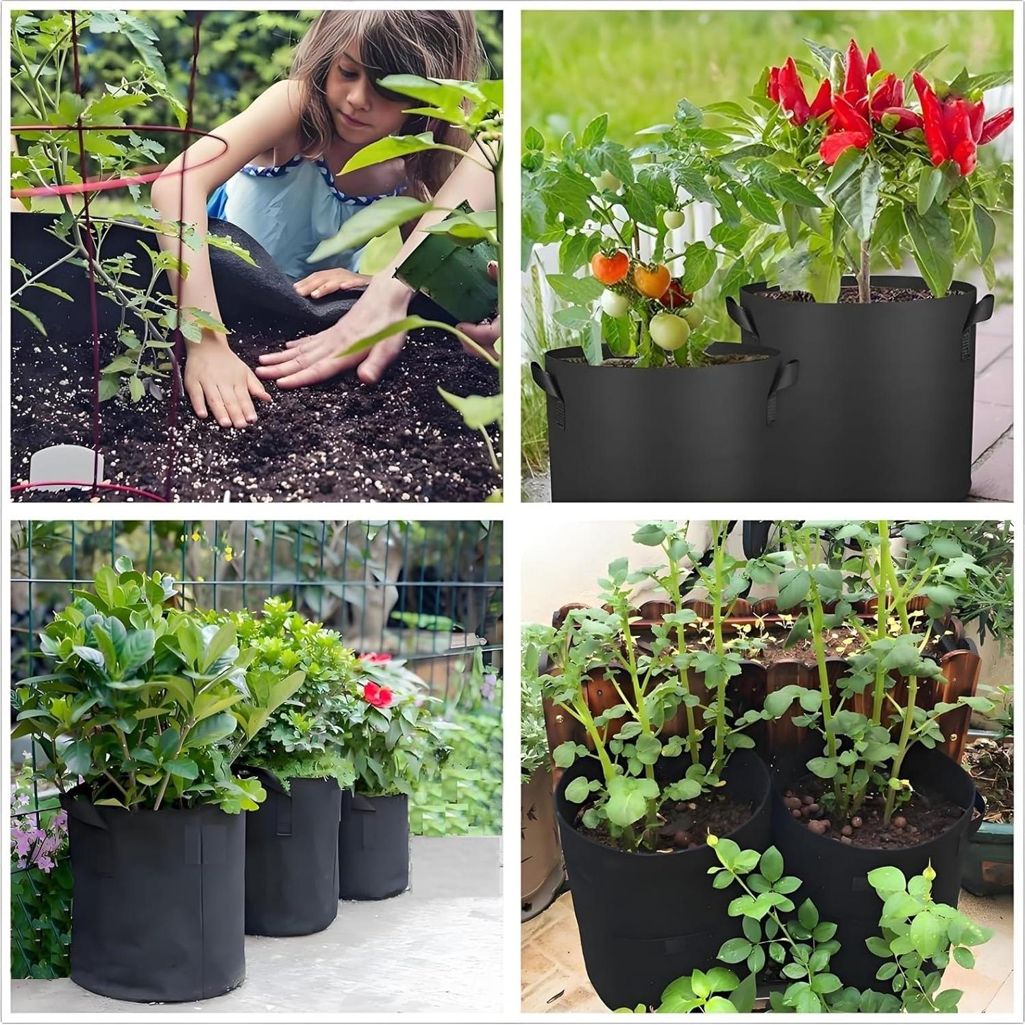 Bolsas de Crecimiento 30 Galones ANSLYQA Paquete de 10