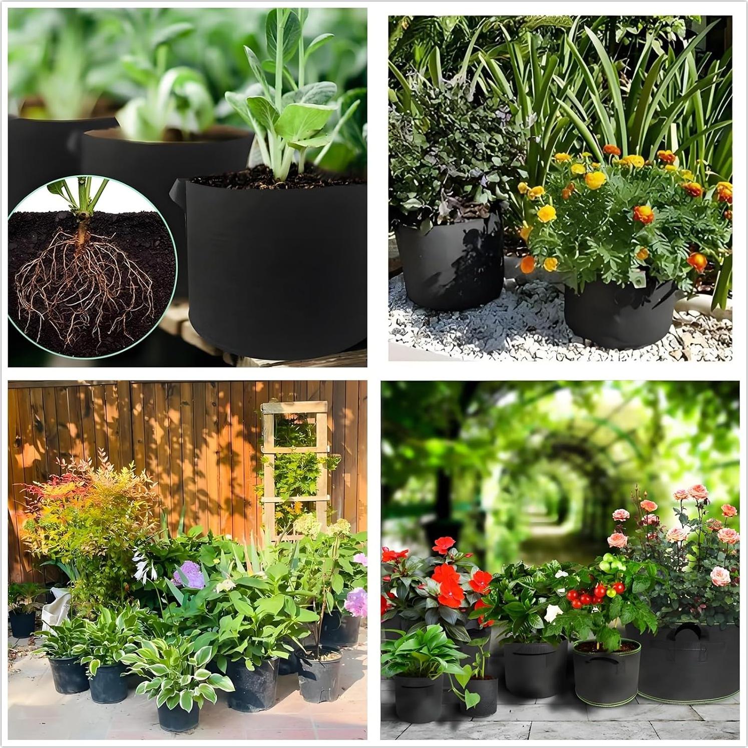 Bolsas de Crecimiento 30 Galones ANSLYQA Paquete de 10