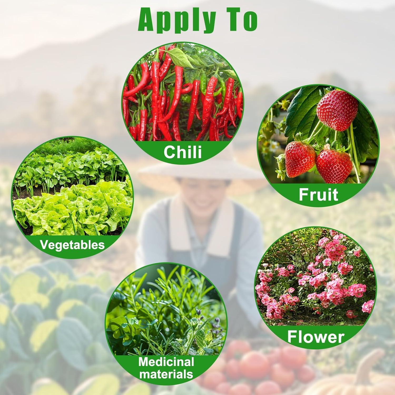 Cama de Jardín Elevada de Tela VZZNN 12x2x1ft - 6 Compartimentos