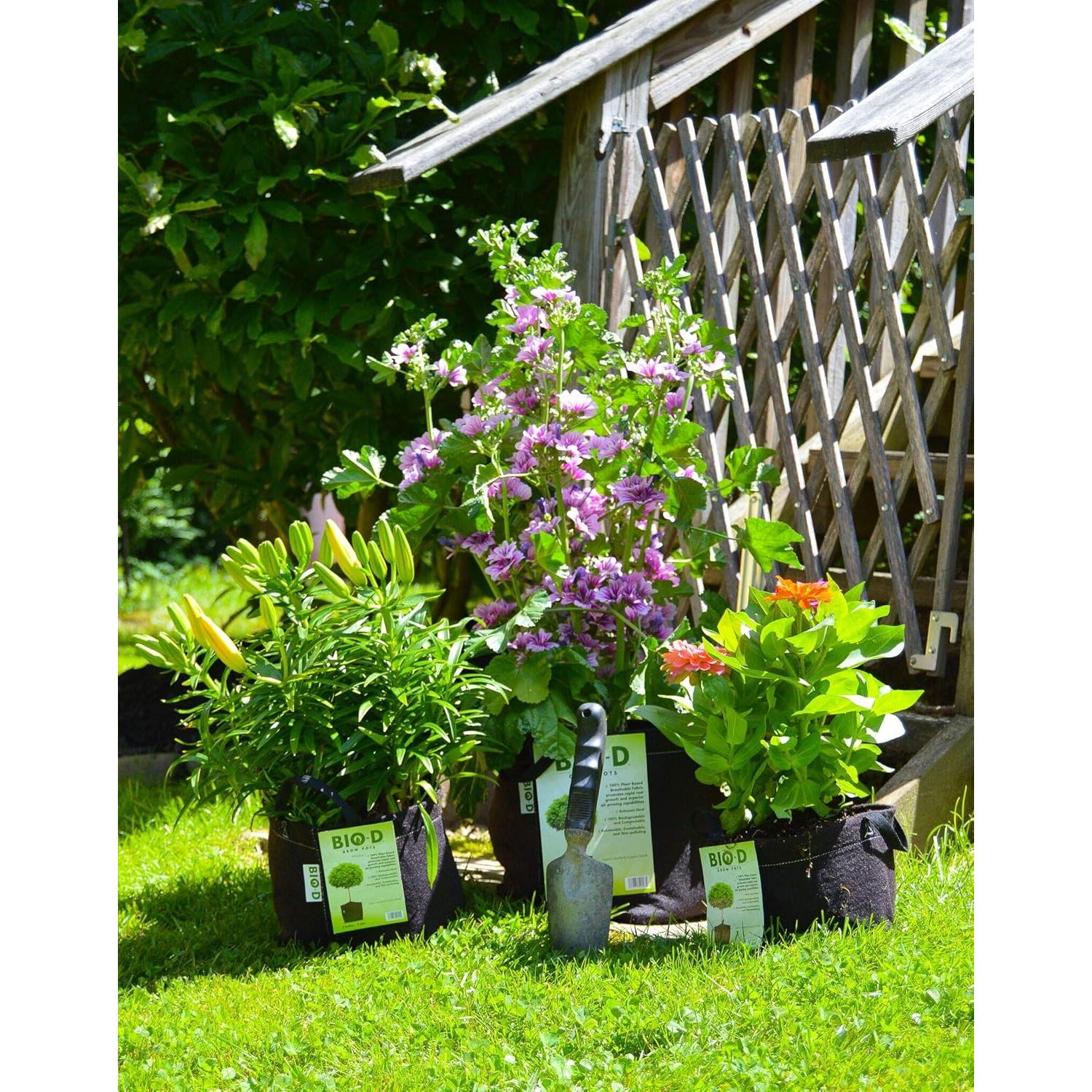 Macetas Bio-D 3-Pack 2 Galones Tela Biodegradable 7.57L