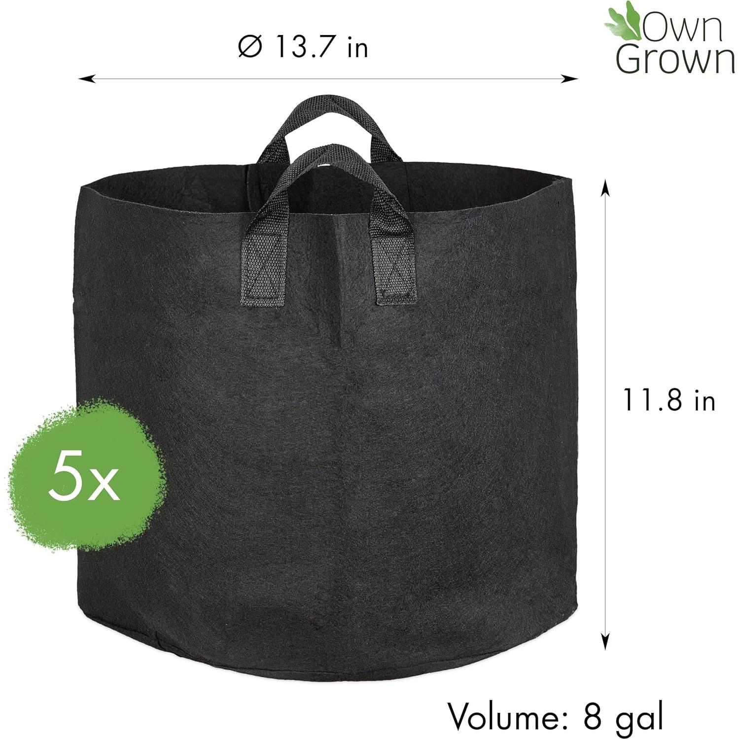 Bolsas para Cultivar Plantas OwnGrown 30L - 5 Unidades