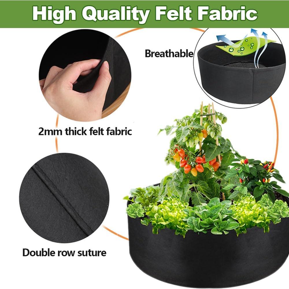 Bolsas de Cultivo de Tela IWNTWY 50 Galones - Paquete de 2