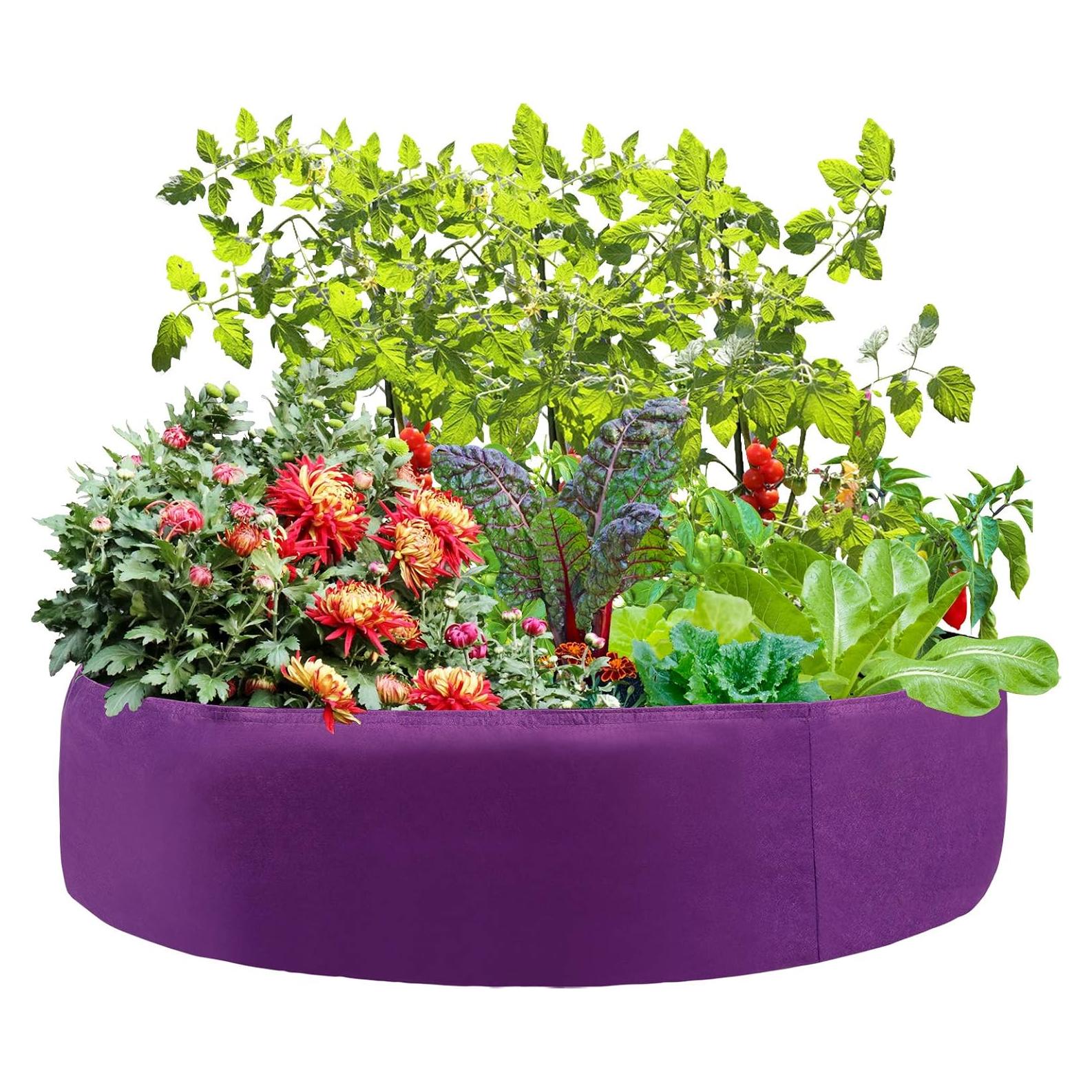 Cama de Jardín Elevada DNIEBW 100 Galones Tela No Tejida