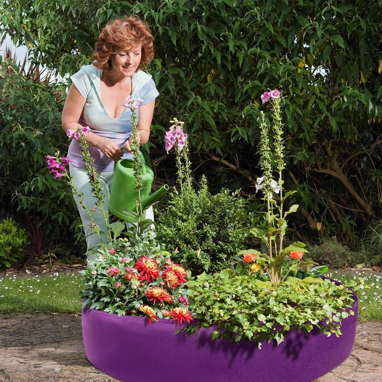 Cama de Jardín Elevada DNIEBW 100 Galones Tela No Tejida