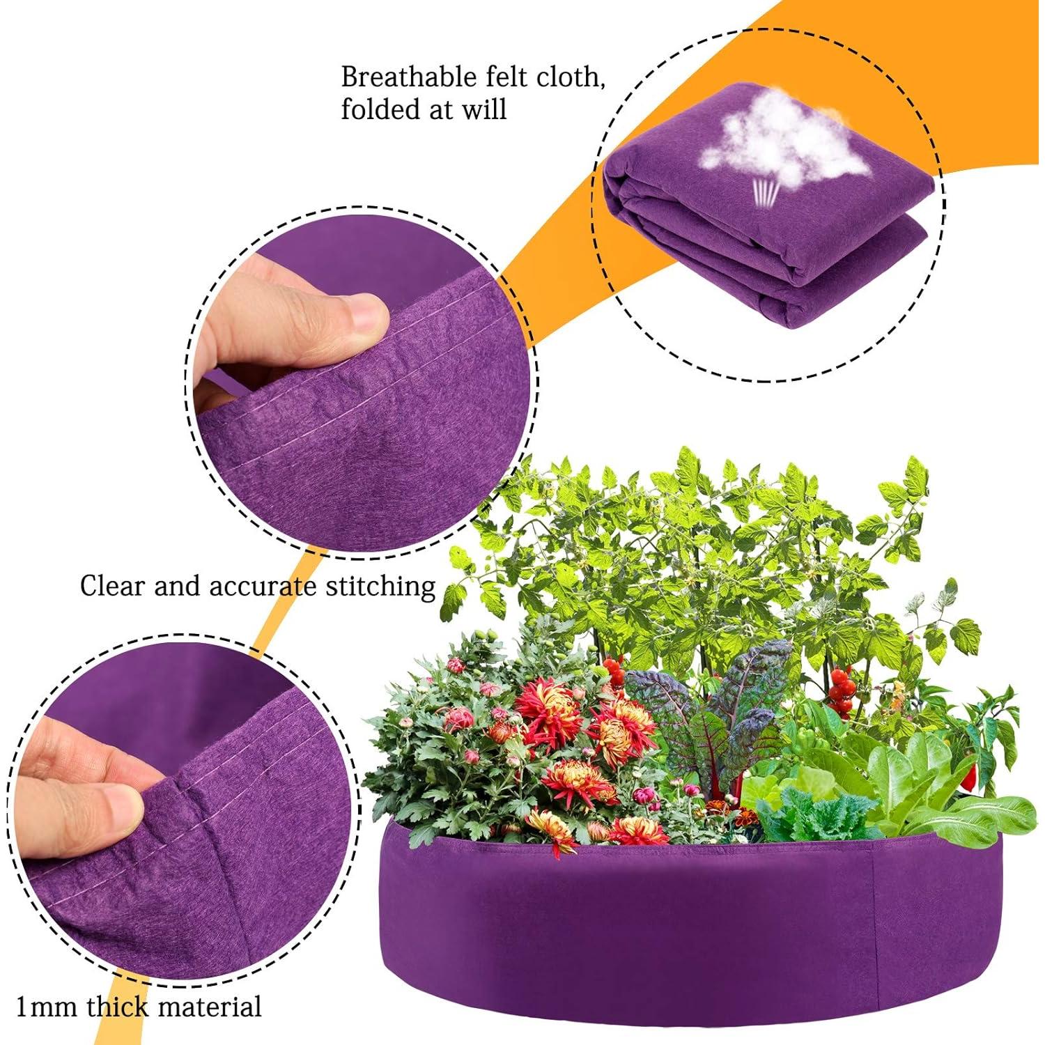 Cama de Jardín Elevada DNIEBW 100 Galones Tela No Tejida