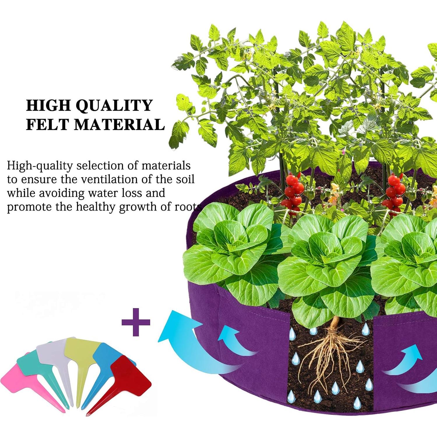 Cama de Jardín Elevada DNIEBW 100 Galones Tela No Tejida