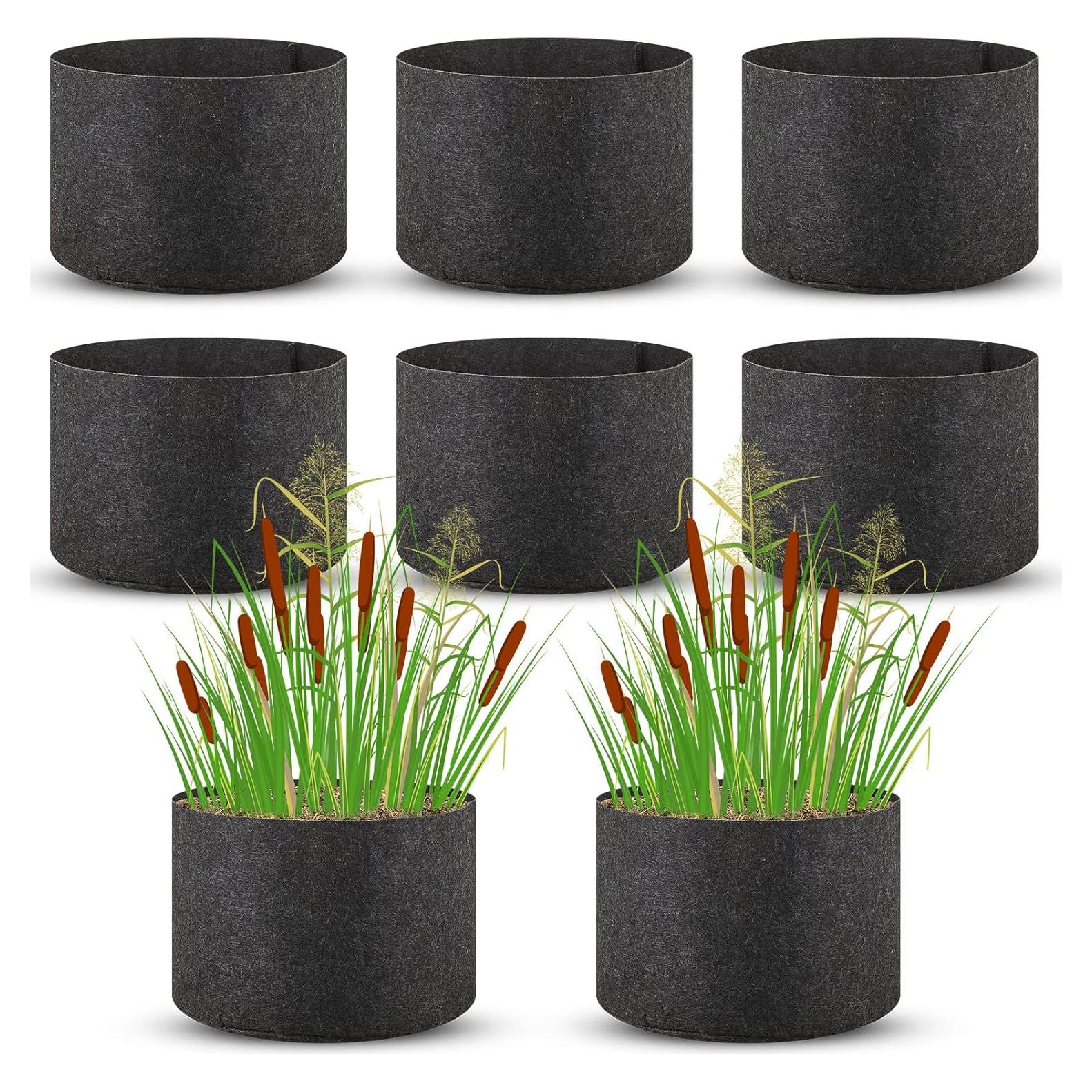 Macetas de Tela Yinder 8 Piezas 30x20 cm para Plantas Acuáticas