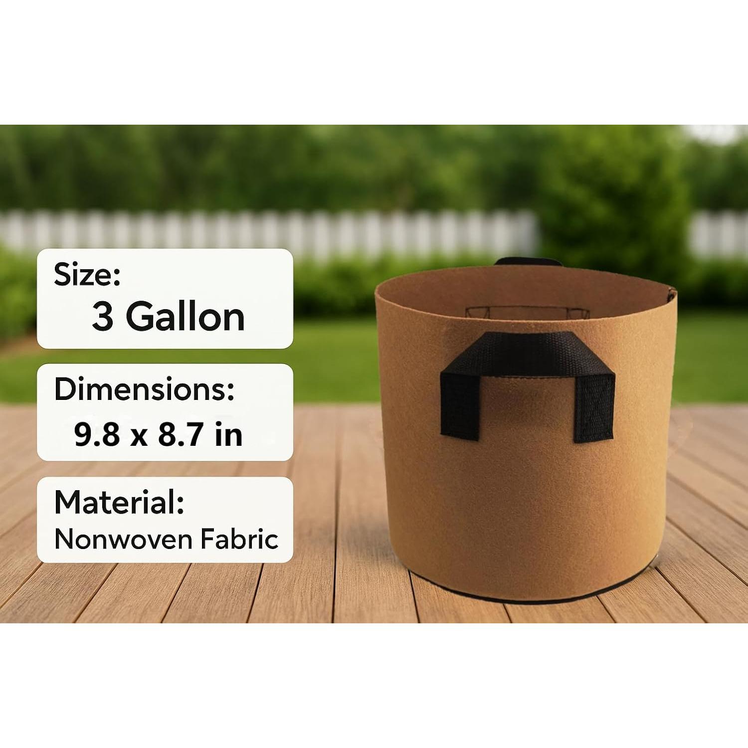 Bolsas de Cultivo de Tela Marrón Germinator 6 - 5 Unidades 18.93L