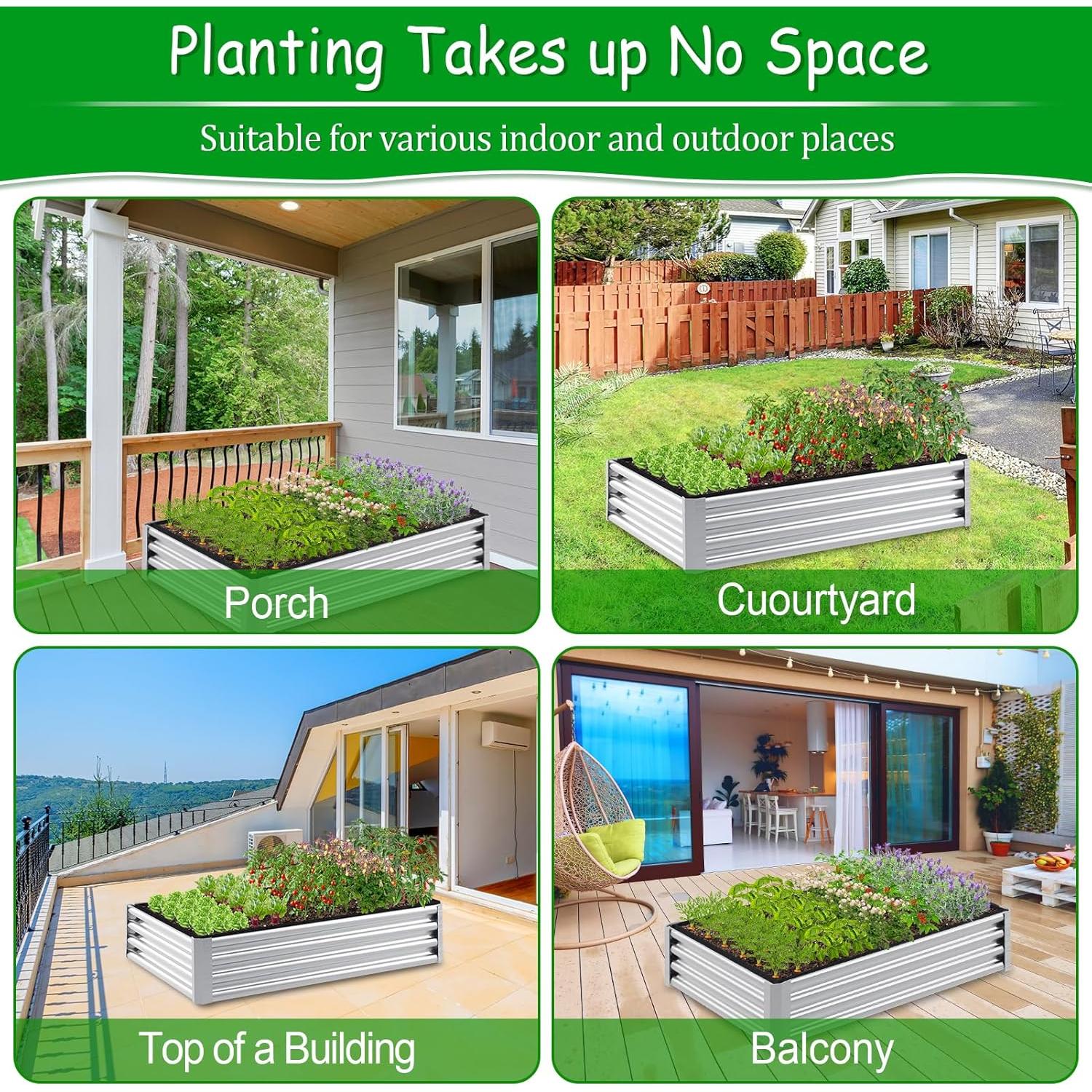 Bolsa de Jardín Niuyhe 128 Galones 1.83x0.91x0.30m Tela