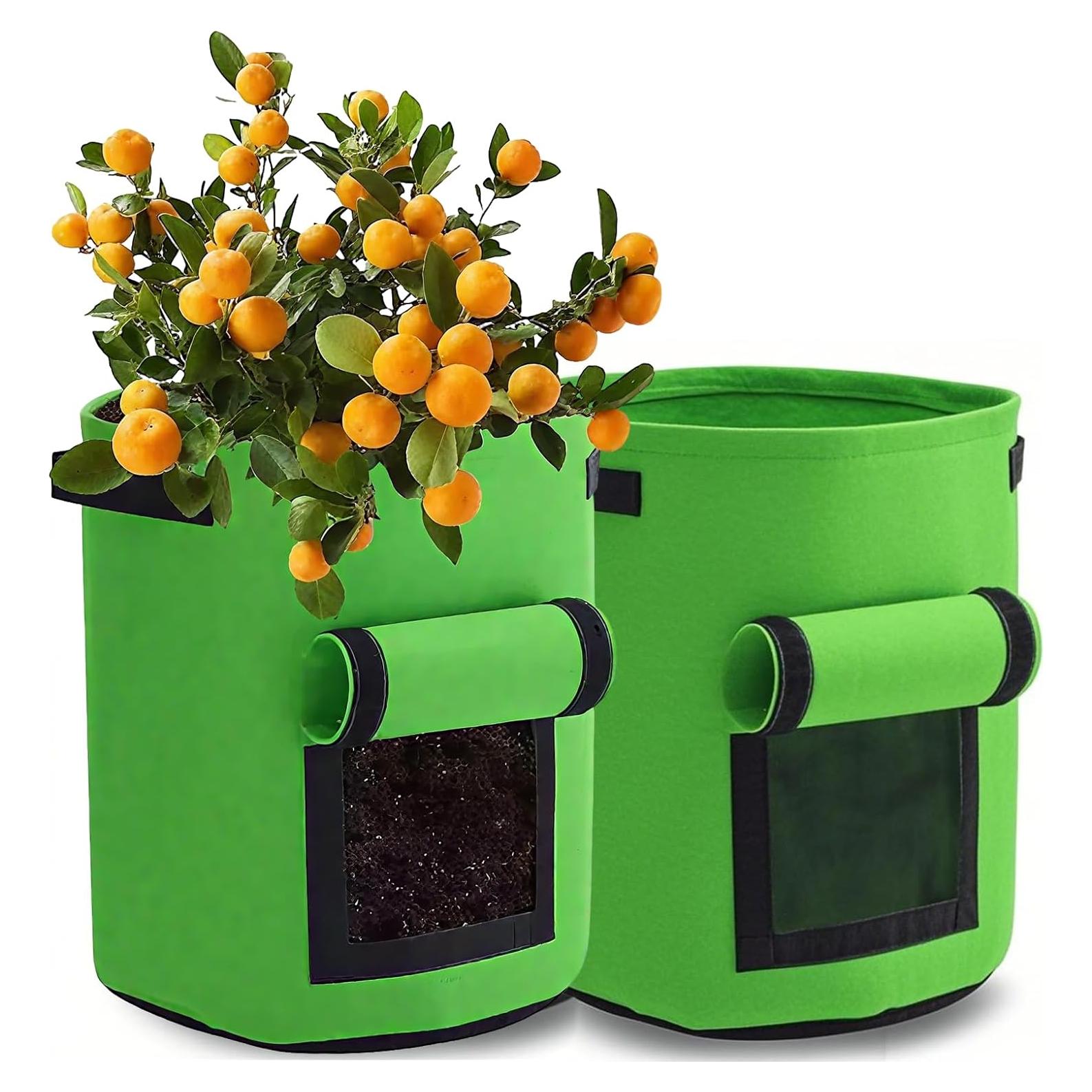 Paquete de 2 bolsas de cultivo JORMEY 37.85L para verduras