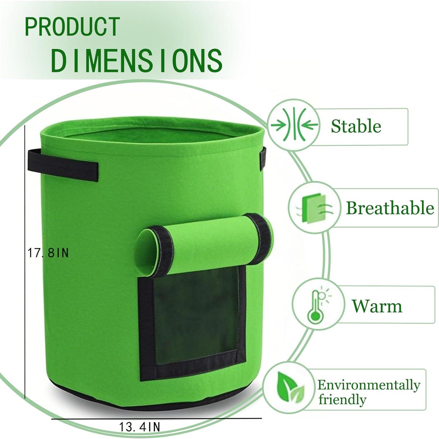 Paquete de 2 bolsas de cultivo JORMEY 37.85L para verduras