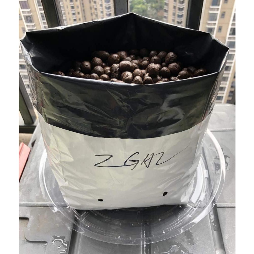 Bolsas de Cultivo HORTIPOTS Negras y Blancas 2 Galones 50 Pzas