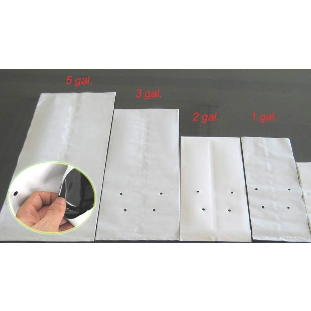 Bolsas de Cultivo HORTIPOTS Negras y Blancas 2 Galones 50 Pzas