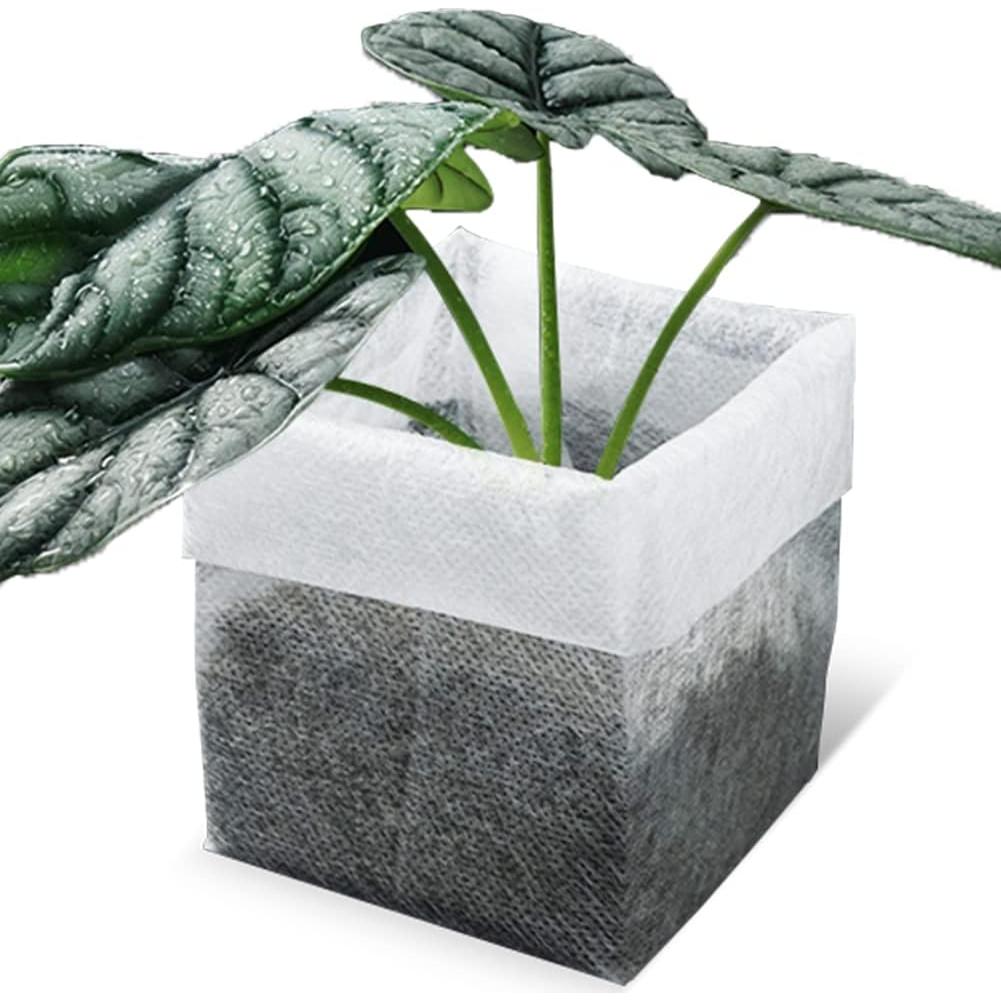 200 Bolsas de Vivero de Tela No Tejida 16x18cm Genérica