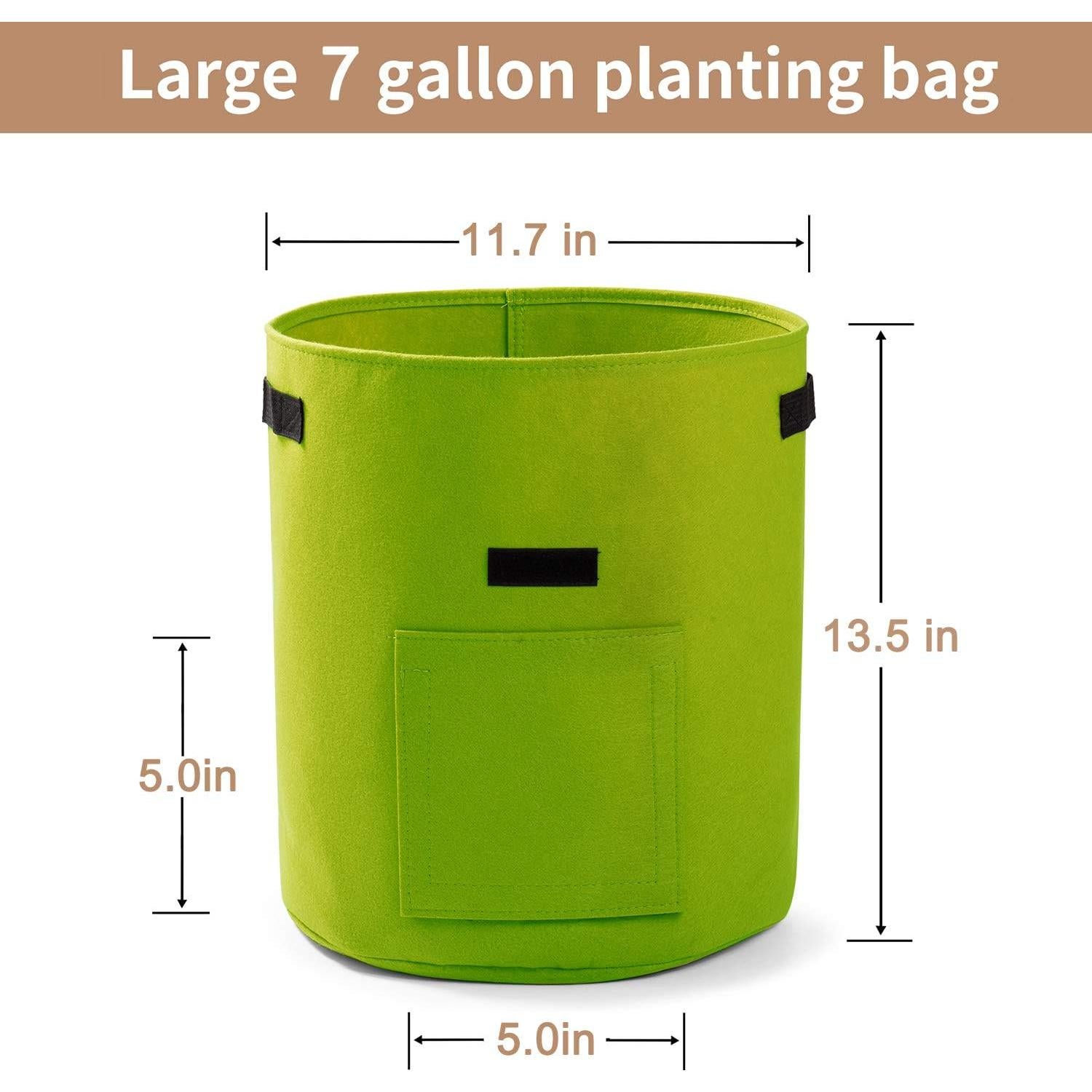 Bolsas de Crecimiento para Plantas Garden4Ever 26.5L 3-Pack Verde