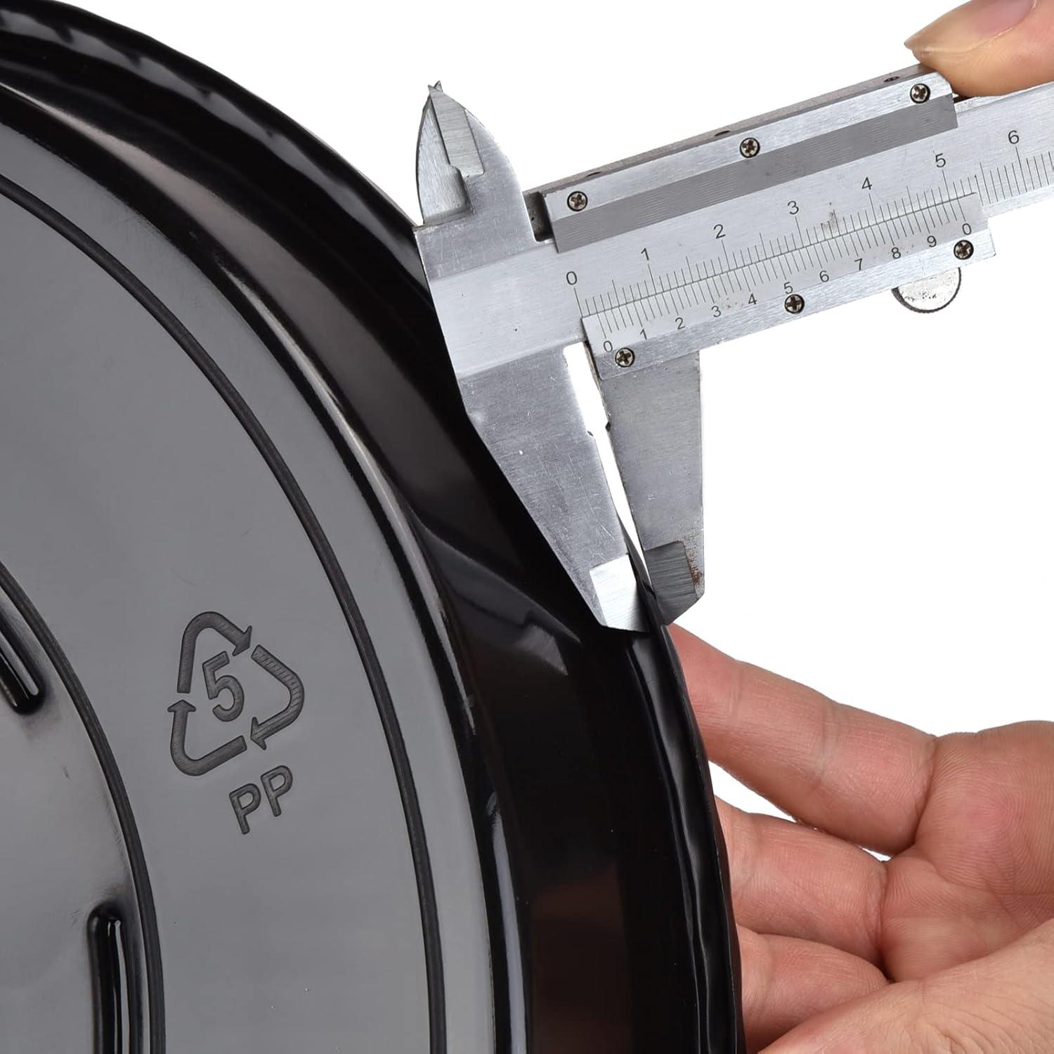 Plato de Planta Negro GRESPRI 35.56 cm 5 Paquetes