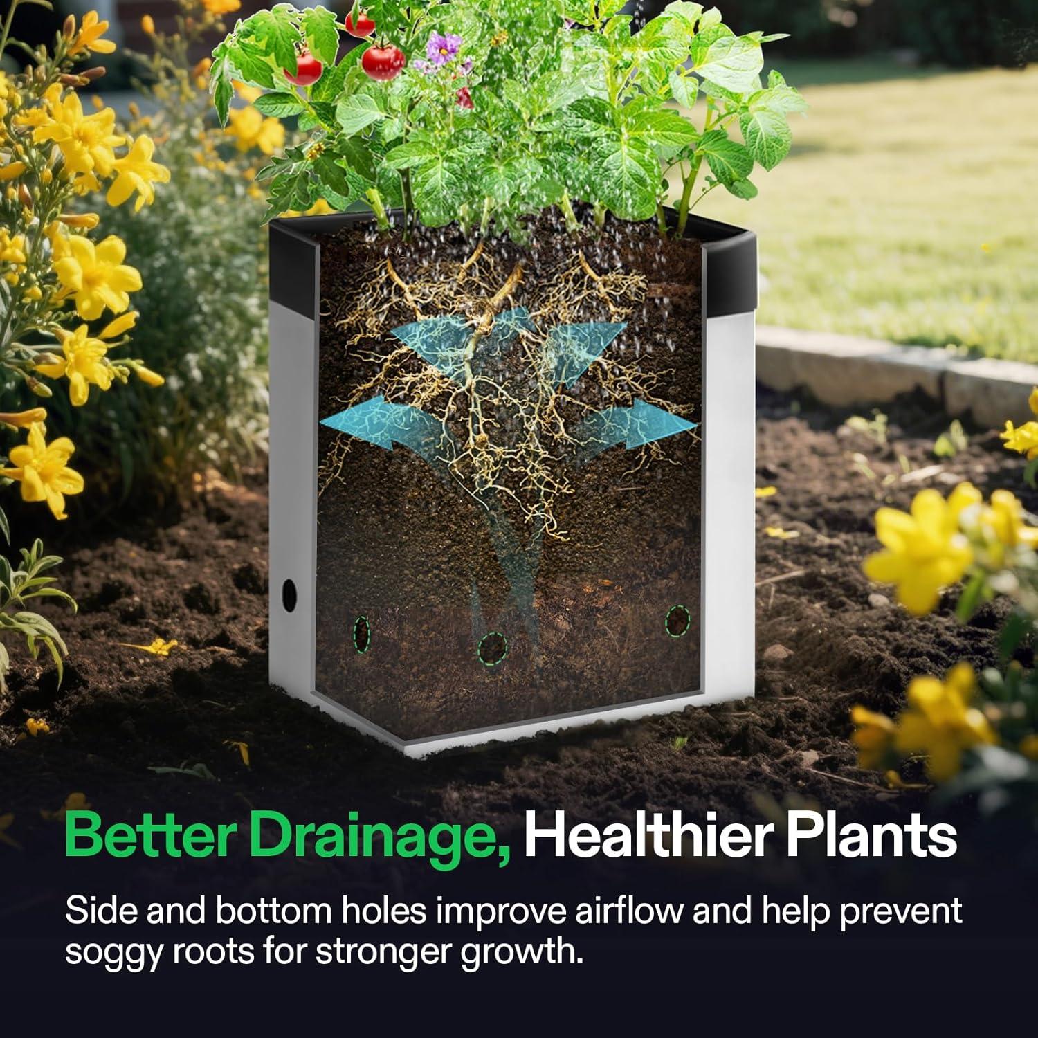 Bolsas de Cultivo VIVOSUN 50-Pack 7.57 L para Plantas