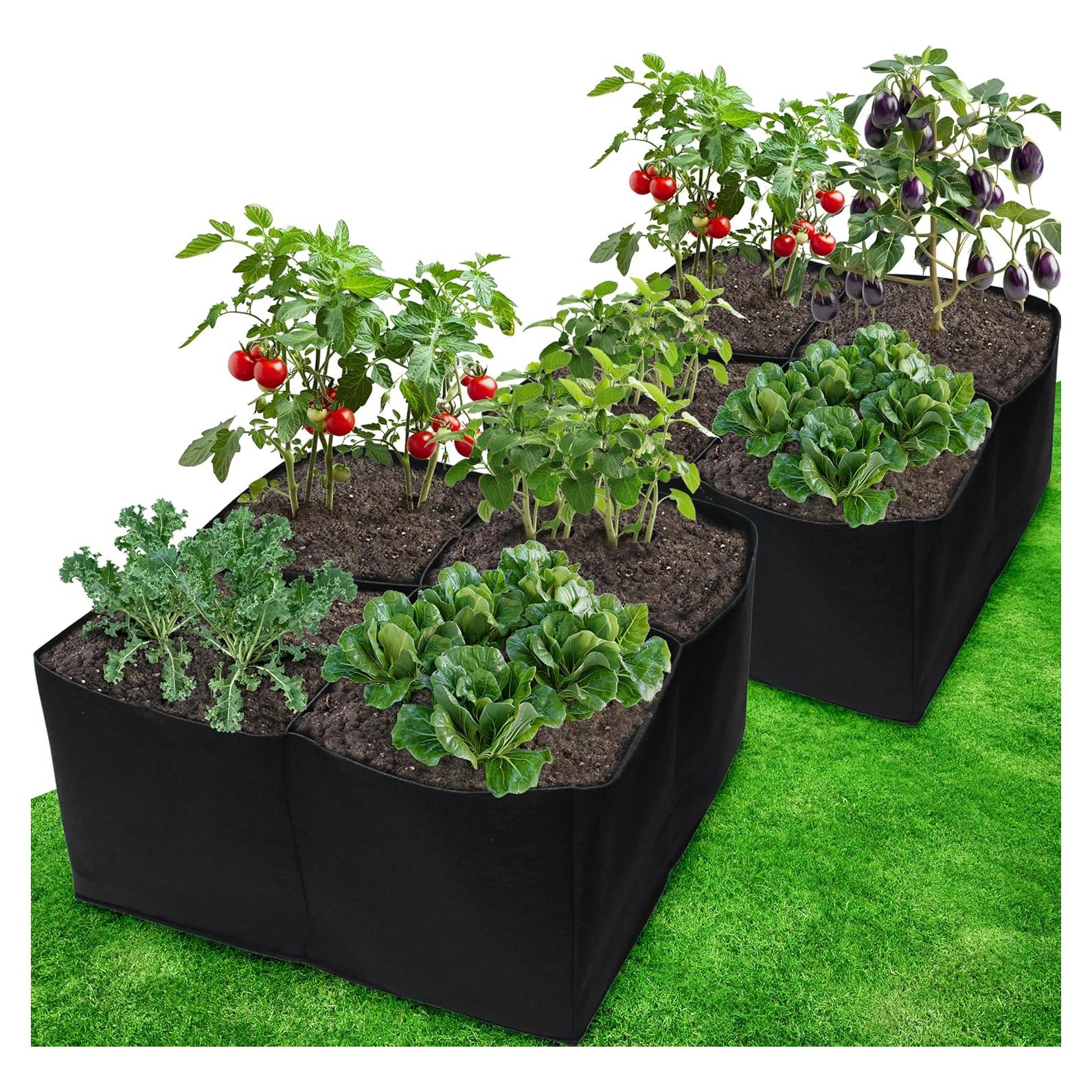 Cama de Jardín Elevada Gardzen 2x2 Pies Tela Transpirable