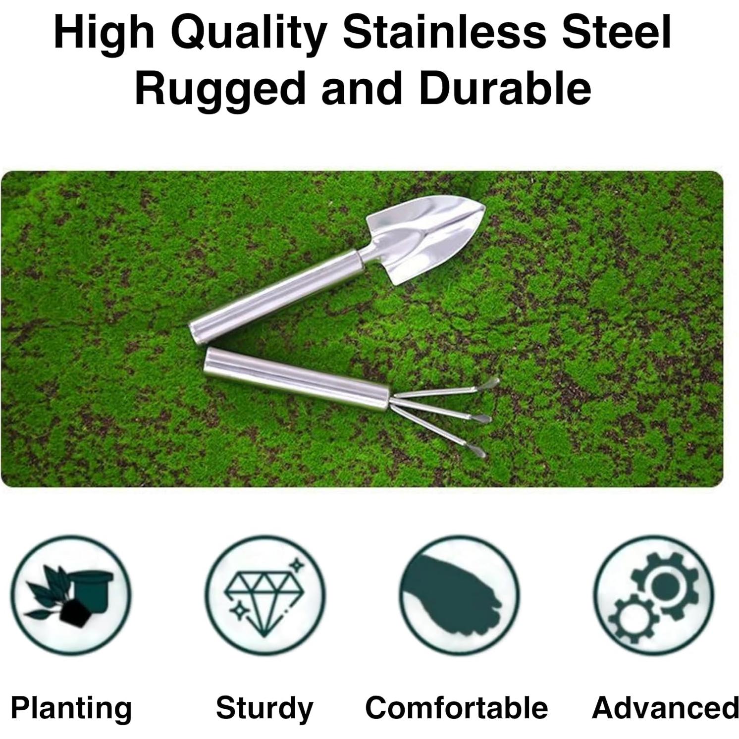 Juego de Herramientas de Jardín GBHKPLFO 3 Piezas con Guantes