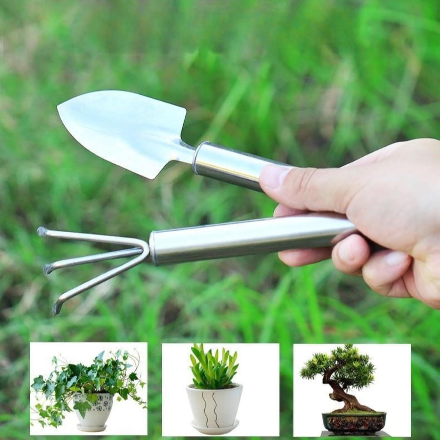 Juego de Herramientas de Jardín GBHKPLFO 3 Piezas con Guantes