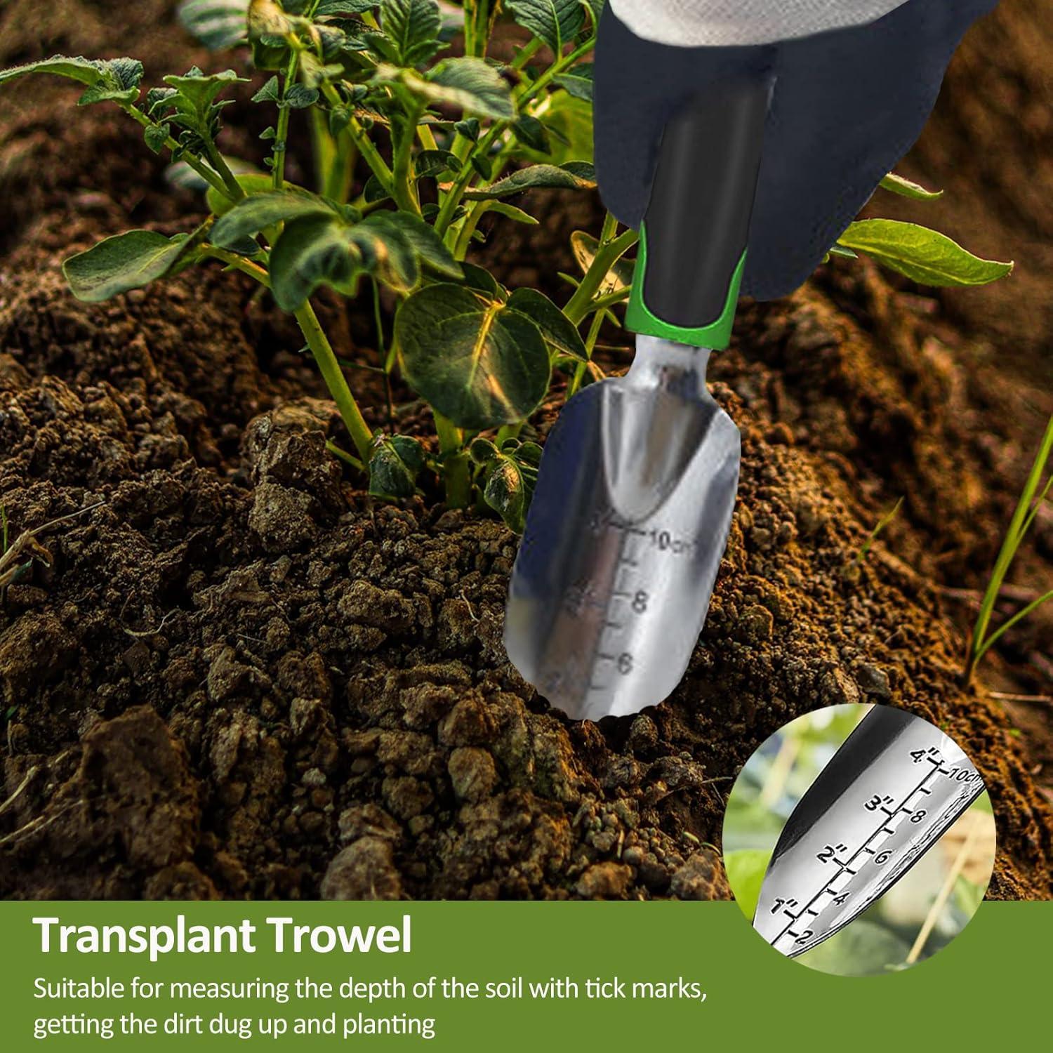 Juego de Herramientas de Jardín YEATOUNG 3 Piezas Ergonómico