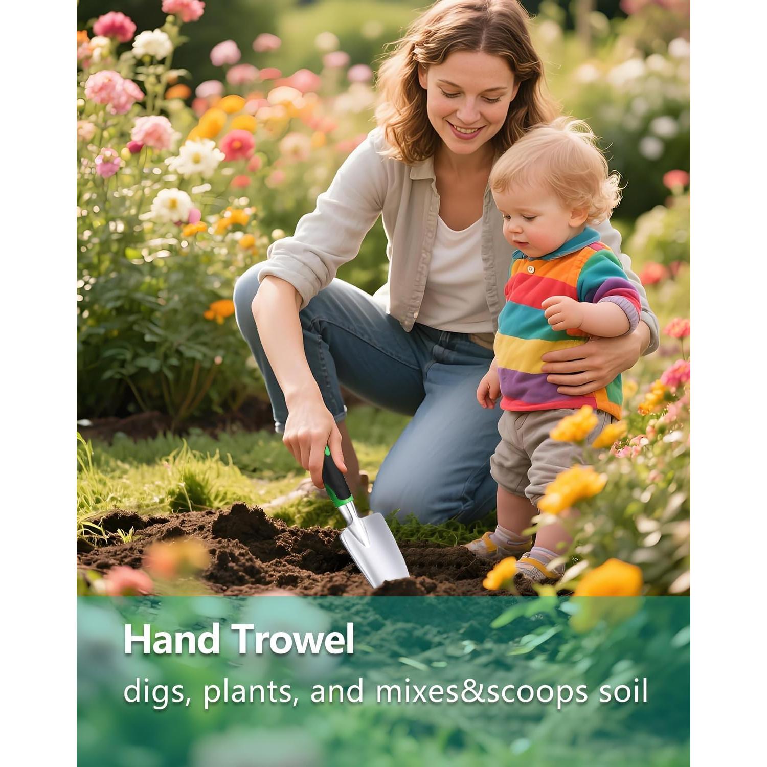 Juego de Herramientas de Jardín 3 Piezas TianfuSpanda Aluminio