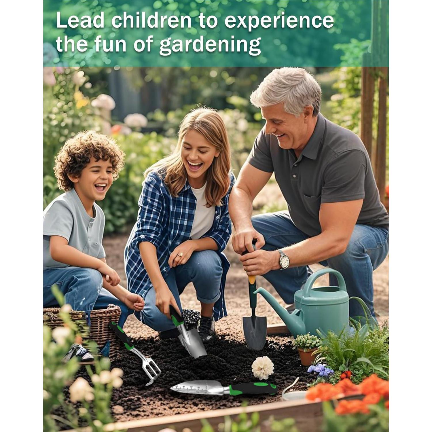 Juego de Herramientas de Jardín 3 Piezas TianfuSpanda Aluminio