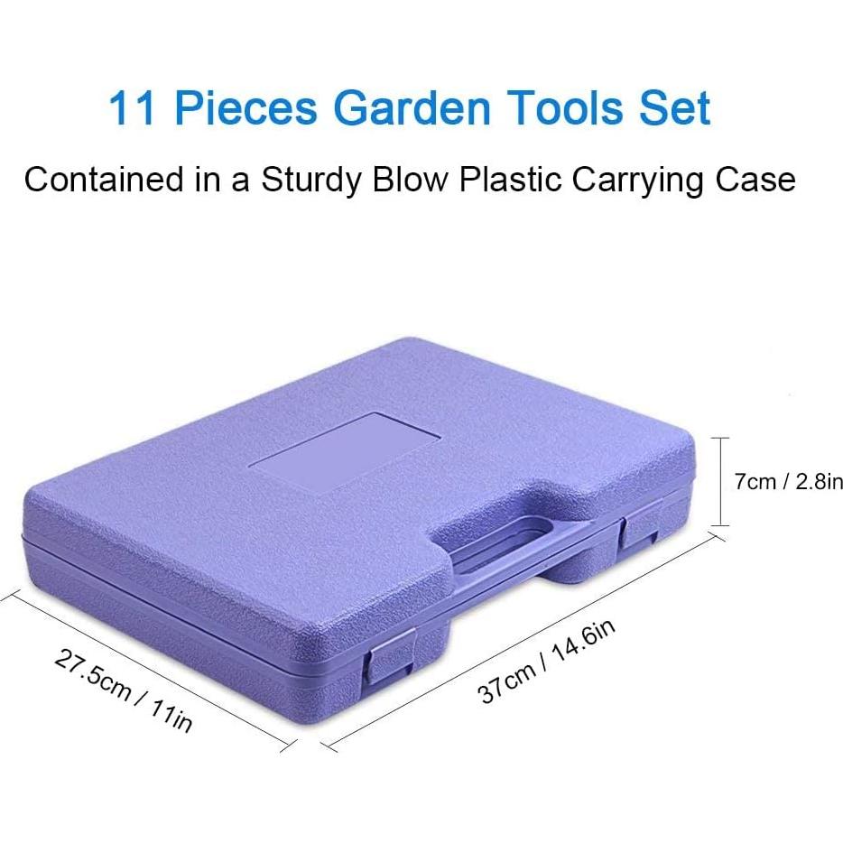 Juego de Herramientas de Jardín WISDOMLIFE 11 Piezas Ergonómico