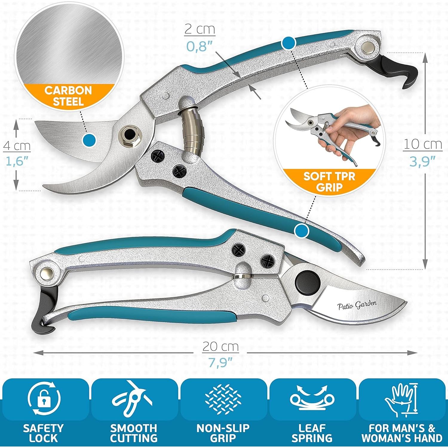 Juego de Herramientas de Jardinería Patio Garden - 3 Piezas