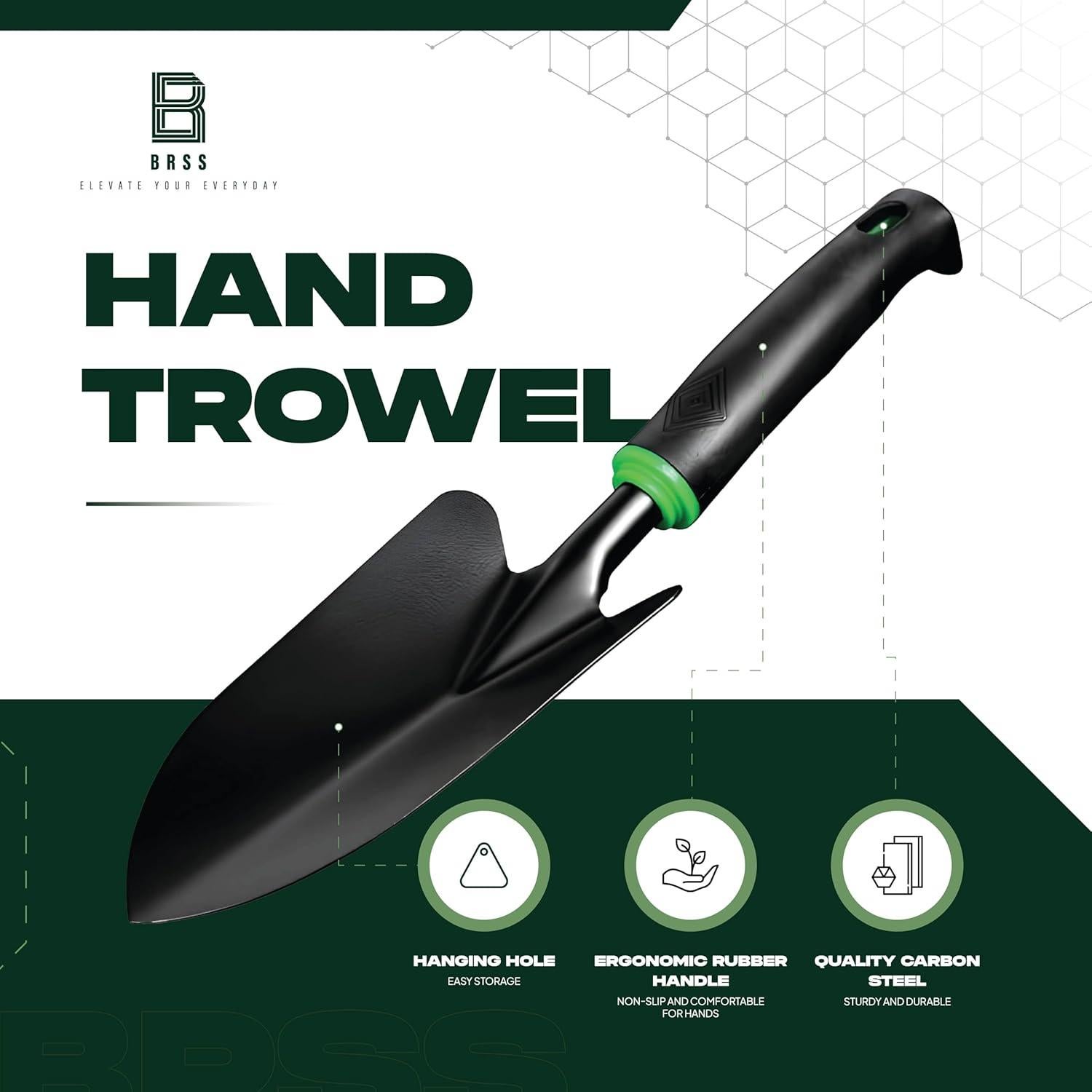 Juego de Herramientas de Jardinería 9 Piezas BRSS - Acero al Carbono