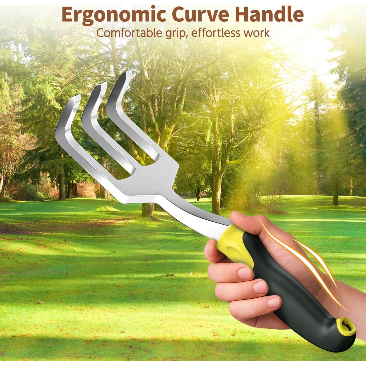 Juego de Herramientas de Jardín LASZOLA 3 Piezas Ergonómico