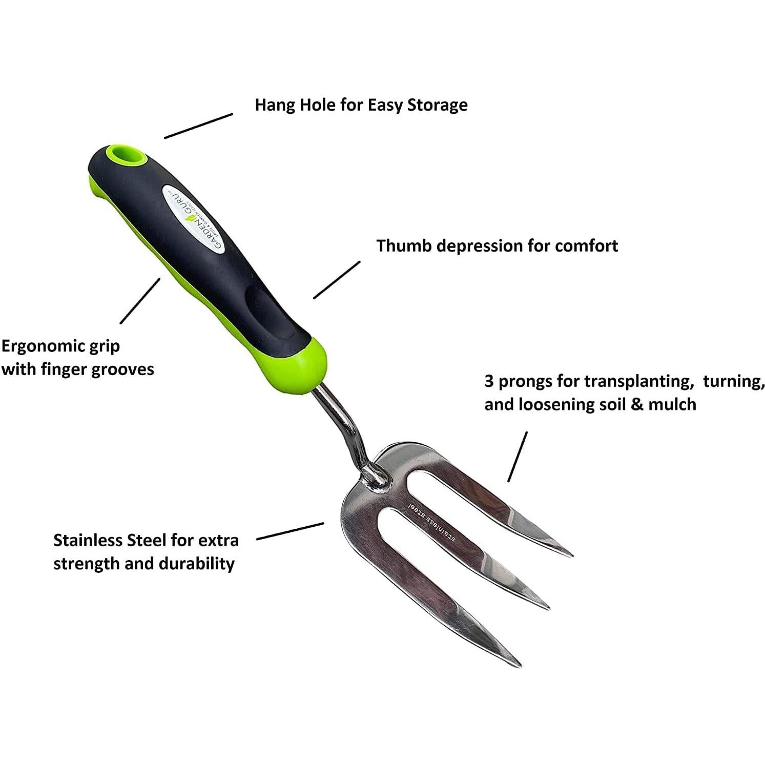 Juego de herramientas de desmalezado Garden Guru 3 piezas