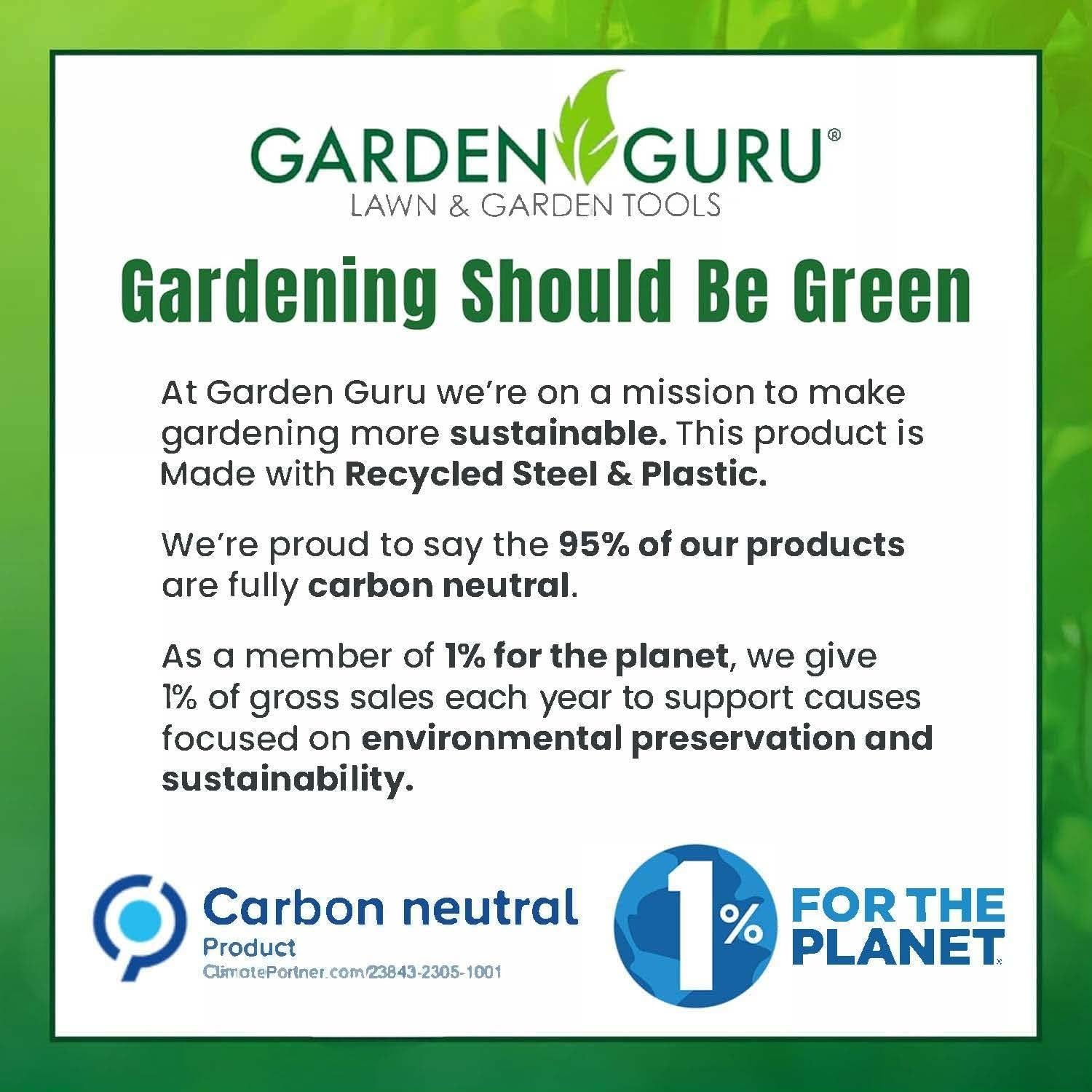 Juego de herramientas de desmalezado Garden Guru 3 piezas