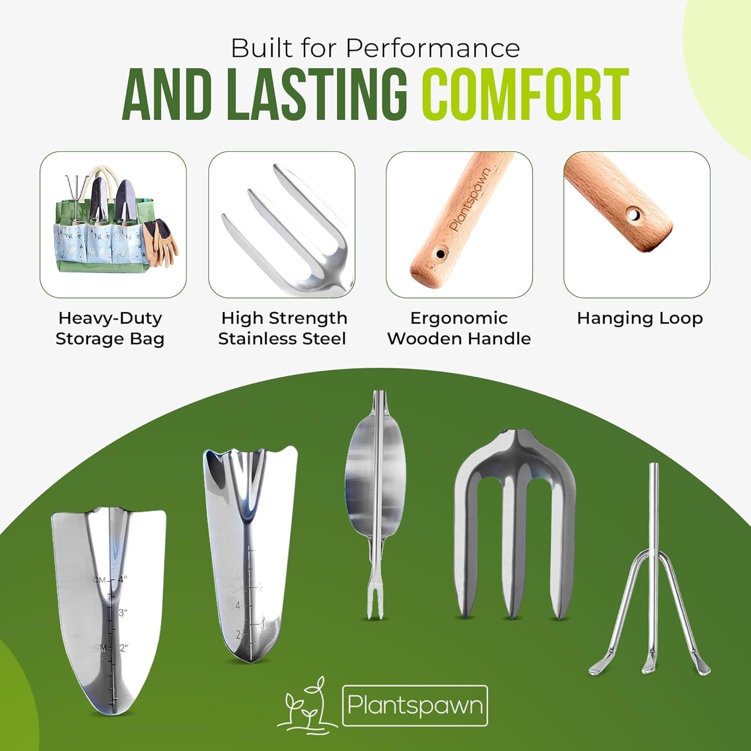 Juego de Herramientas de Jardinería 24 Piezas Alaya - Bolsa Incluida