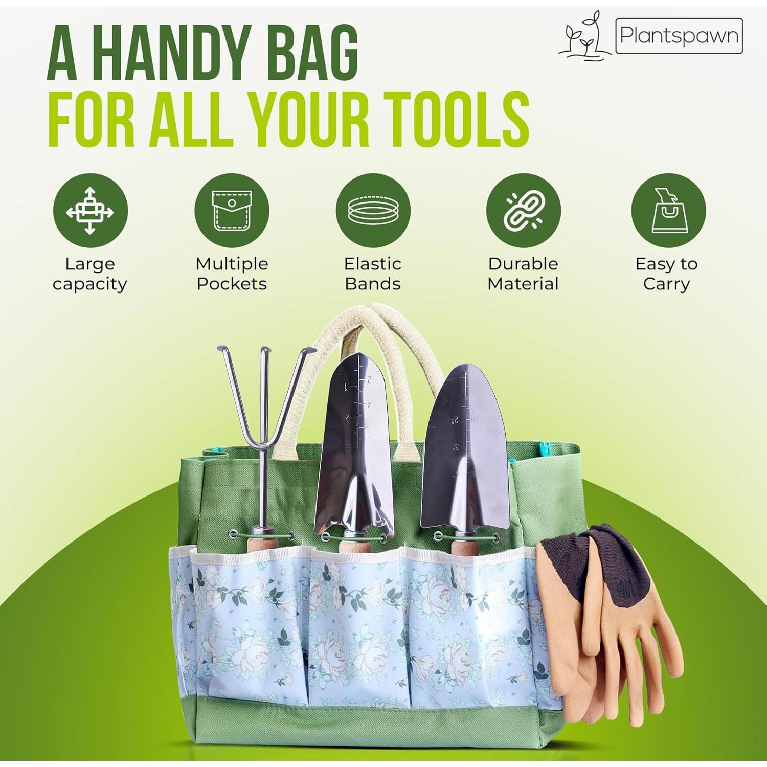 Juego de Herramientas de Jardinería 24 Piezas Alaya - Bolsa Incluida