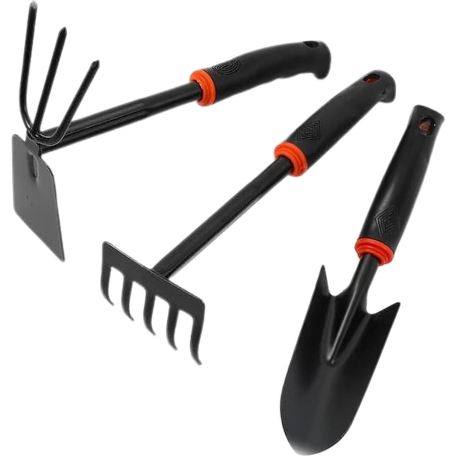 Juego de Herramientas de Jardín 3 Piezas SpeedStax - Azada, Rastrillo y Pala Ergonómicos