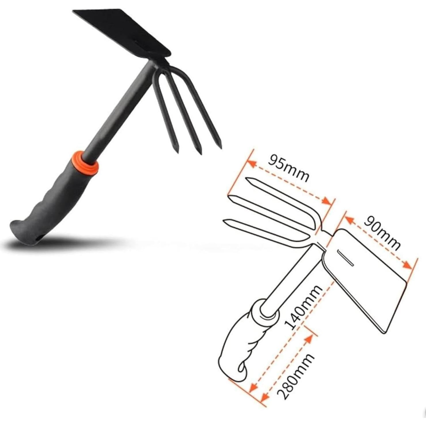 Juego de Herramientas de Jardín 3 Piezas SpeedStax - Azada, Rastrillo y Pala Ergonómicos