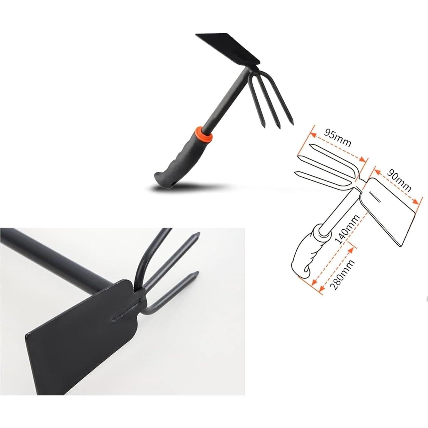 Juego de Herramientas de Jardín 3 Piezas SpeedStax - Azada, Rastrillo y Pala Ergonómicos