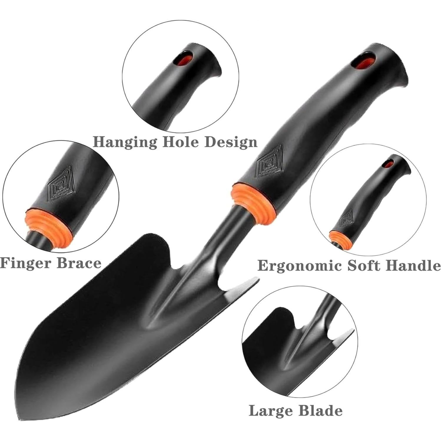 Juego de Herramientas de Jardín 3 Piezas SpeedStax - Azada, Rastrillo y Pala Ergonómicos