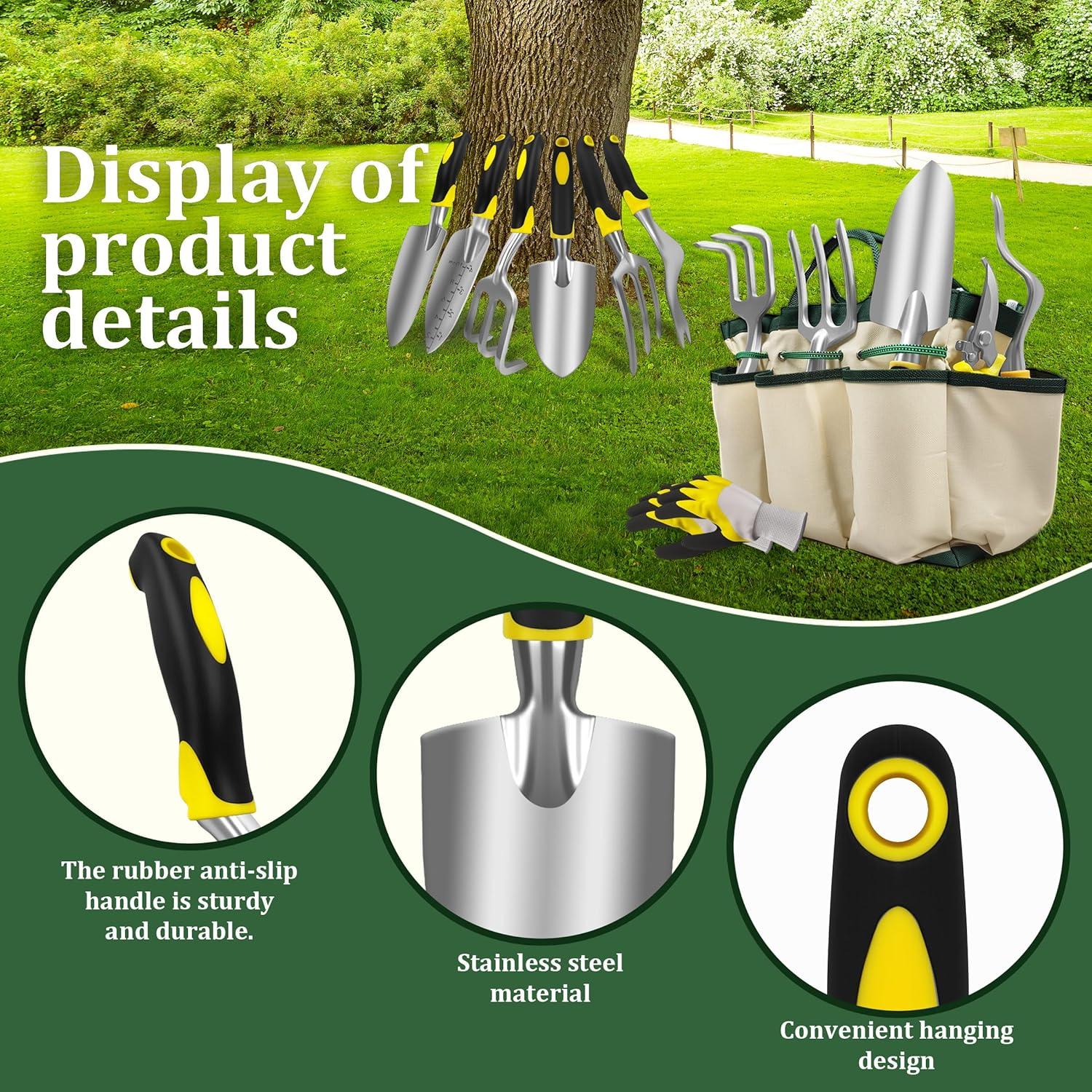 Juego de Herramientas de Jardinería 8 Piezas QianRuiDa