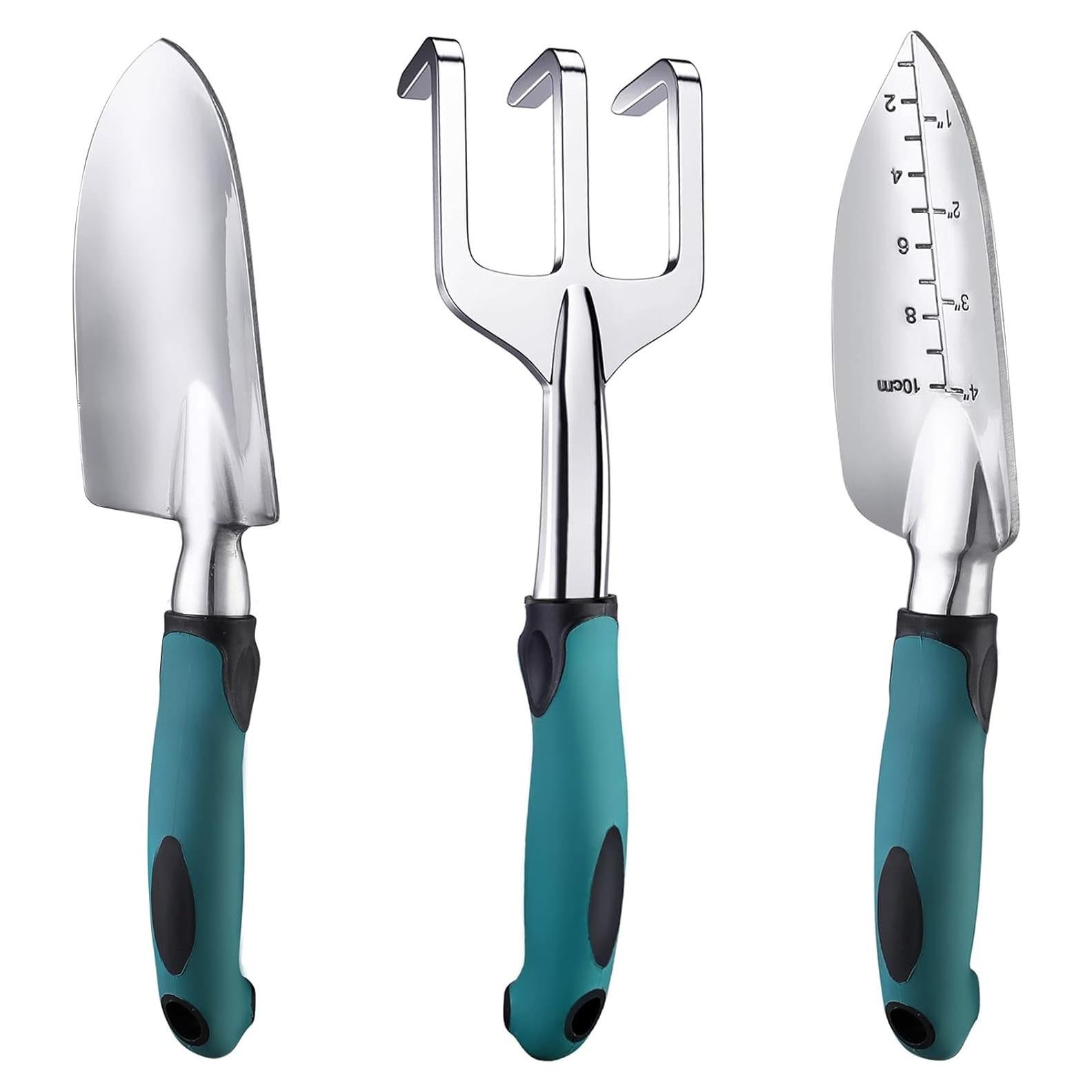 Juego de Herramientas de Jardinería FANHAO 3 Piezas Aluminio