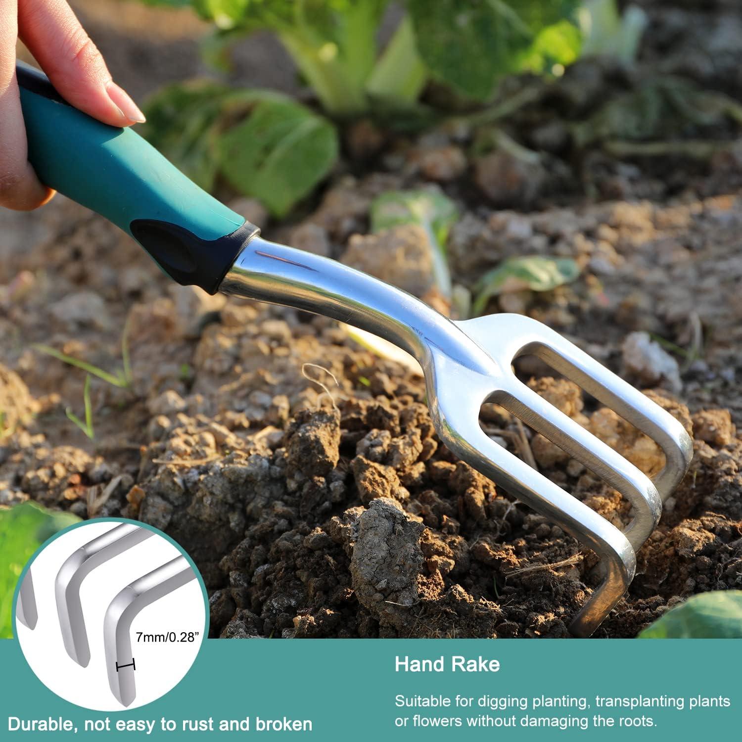 Juego de Herramientas de Jardinería FANHAO 3 Piezas Aluminio